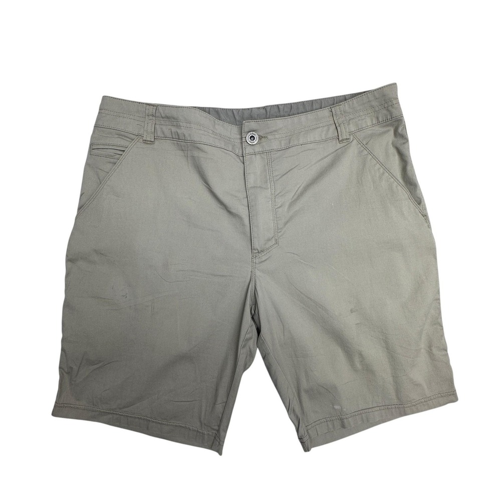 Kuhl Shorts Mens 36 Beige Chino 10 Inch Inseam Stretch Canvas Hiking Casual
